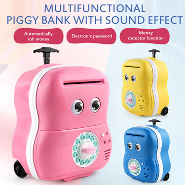 AUTOMATIC MONEY MACHINE COIN PIGGY BANK